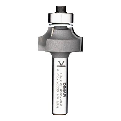Фреза Dimar 1090055 фаска радиусная R4 D20,7x9,5 L53 подшипник, хвостовик 8