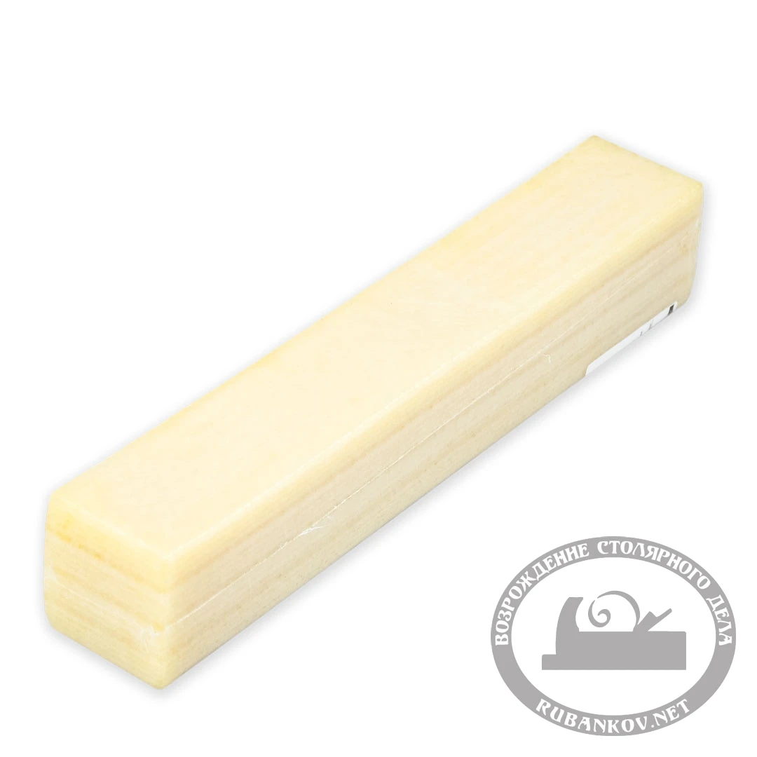 Брусок для чистки шлифовальных абразивов 35*35*203мм, белый каучук